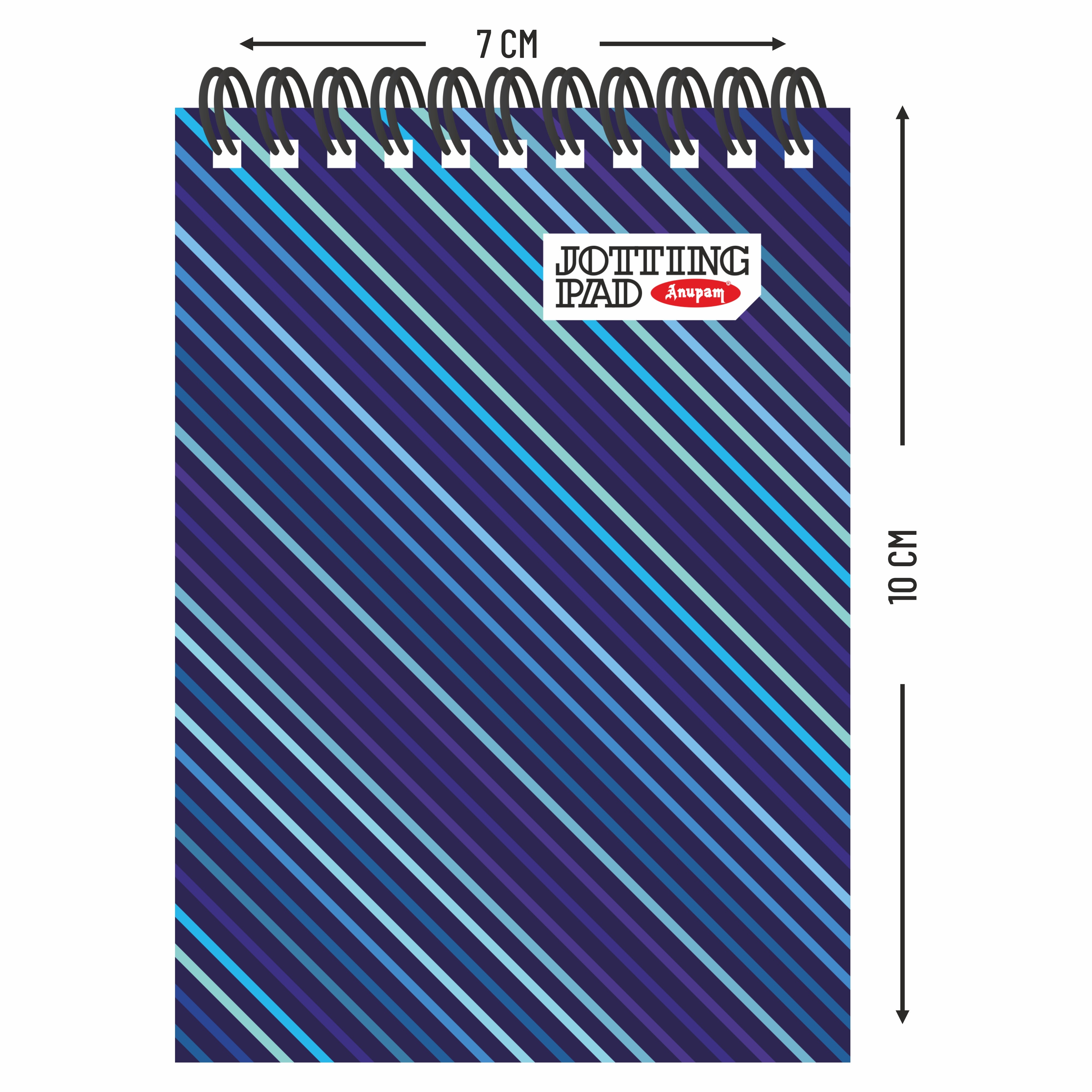 Anupam Spiral Jotting Pads-Lined College Ruled Paper Assorted Covers-Spiral Notebook-Memo Pads-100 pages  (Pack)